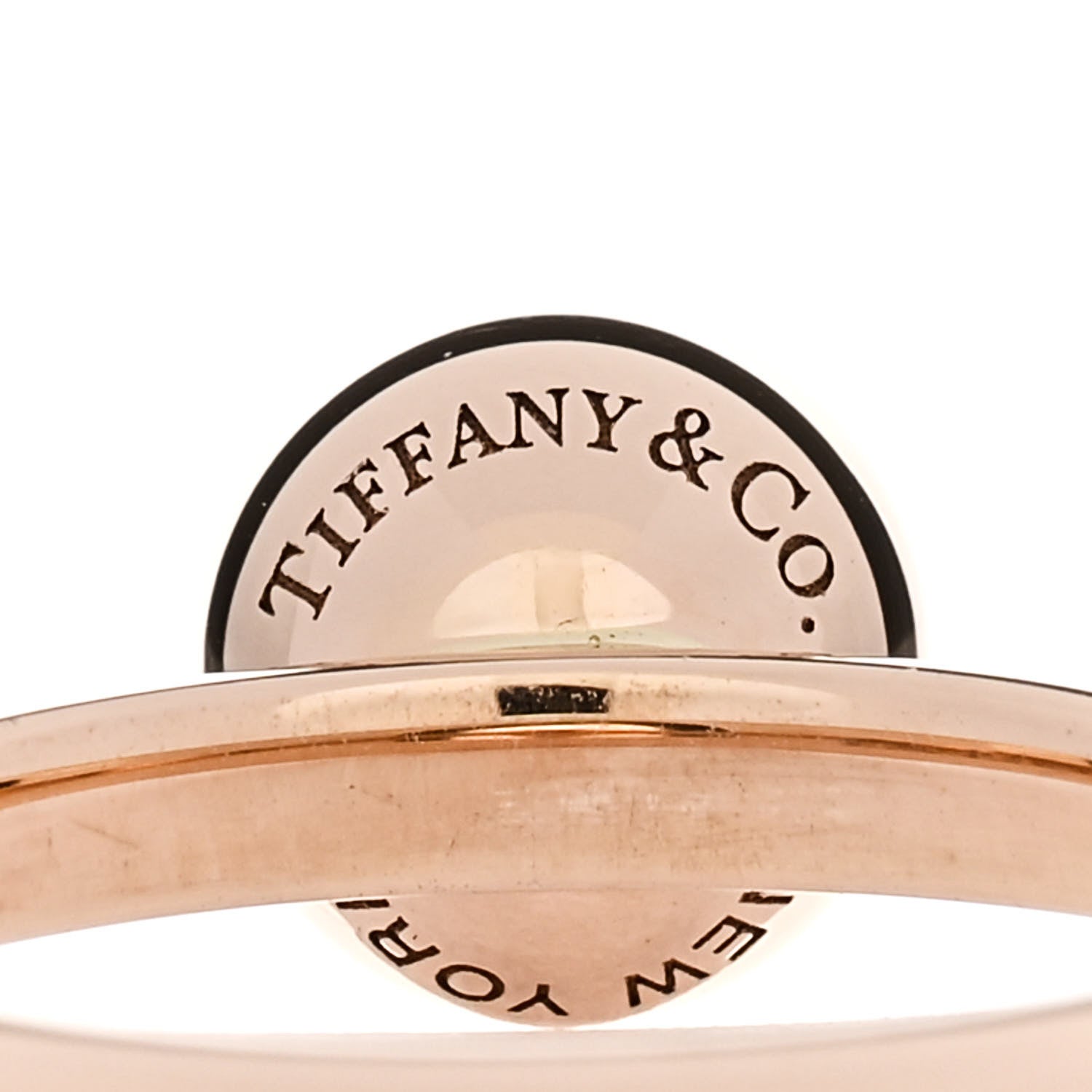 Tiffany 18K Rose Gold 8mm HardWear Ball Ring 49 5 5 of 7