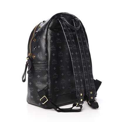 MCM Visetos Studded Medium Stark M Backpack Black 2 of 9