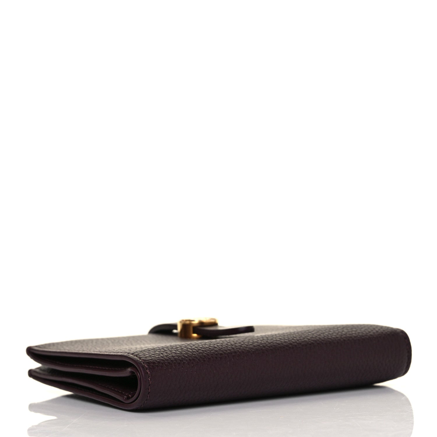 Burberry Grainy Calfskin Monogram Motif Folding Wallet Brown 4 of 9