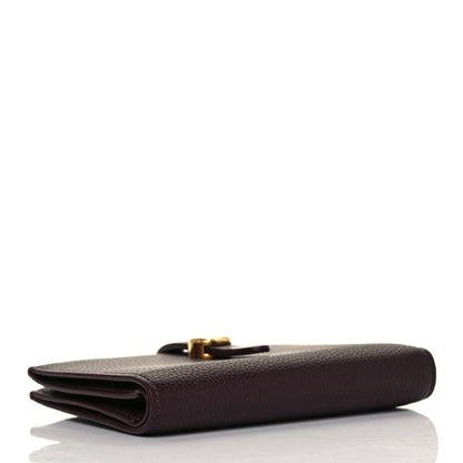 Burberry Grainy Calfskin Monogram Motif Folding Wallet Brown 4 of 9