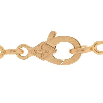 Van Cleef & Arpels 18K Yellow Gold Black Onyx 5 Motifs Vintage Alhambra Bracelet 6 of 7