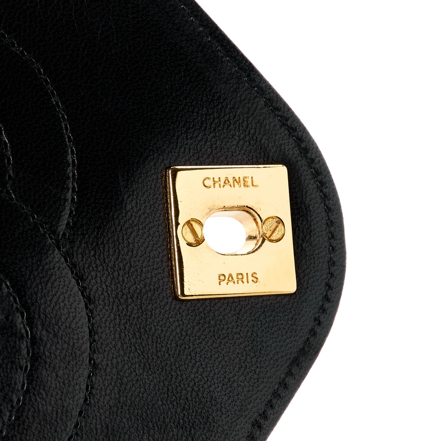 Chanel Lambskin Diamond Stitch Envelope Single Flap Black 7 of 11