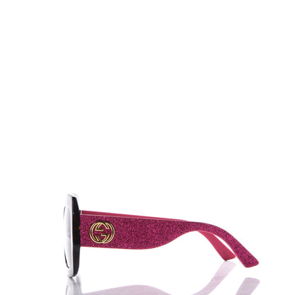 Gucci Square Frame GG0102S Sunglasses Glitter Pink Multi 4 of 8