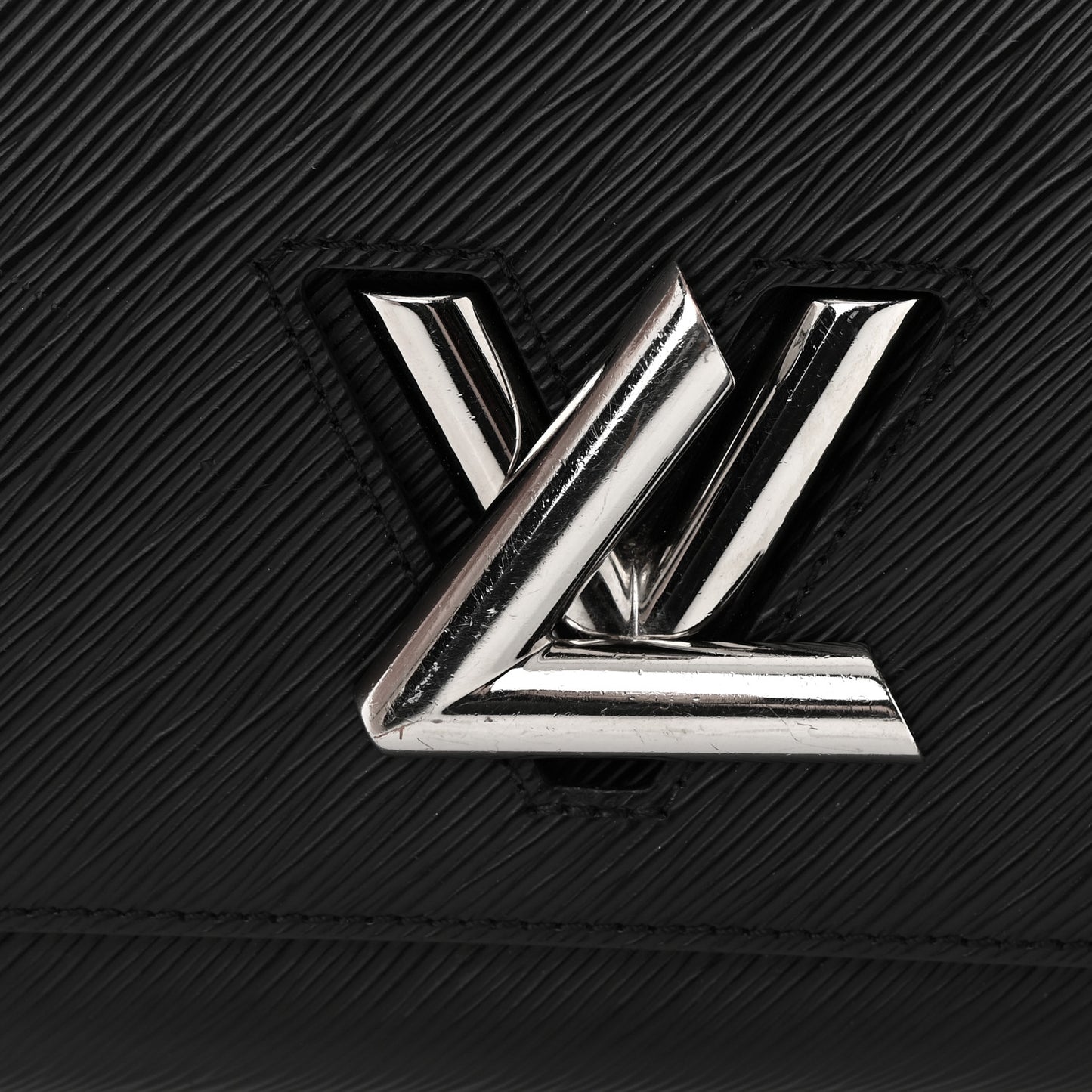 LOUIS VUITTON Epi Twist Shoulder Bag MM Black
