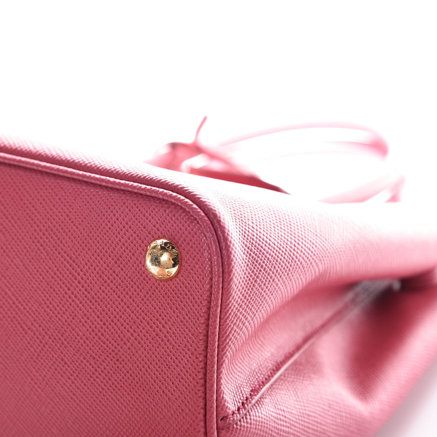 Prada Saffiano Cuir Small Bi-Color Double Bag Peonia Geranio 10 of 12