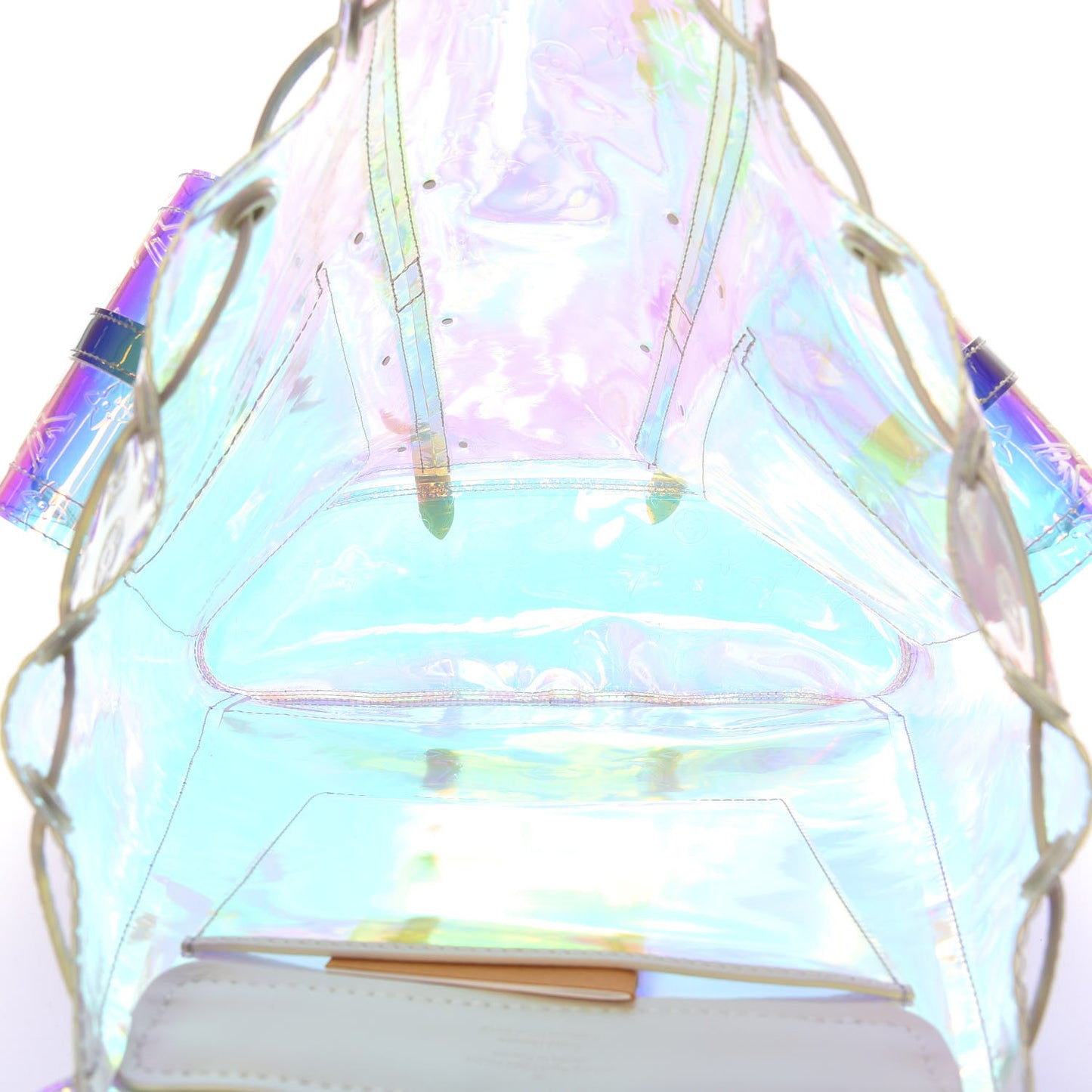 PVC Monogram Christopher Backpack GM Iridescent Prism