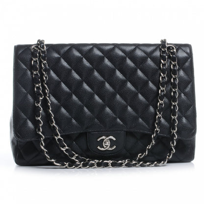 Chanel Caviar Maxi Single Flap Black 1 of 12