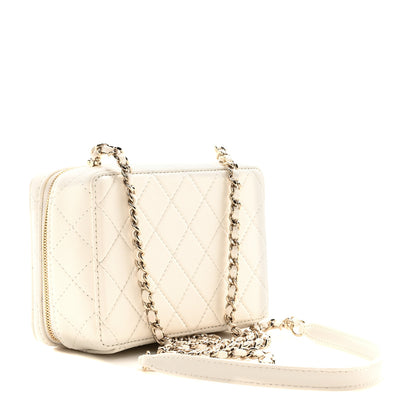Chanel Lambskin Quilted Coco Click Bag White 3 of 10