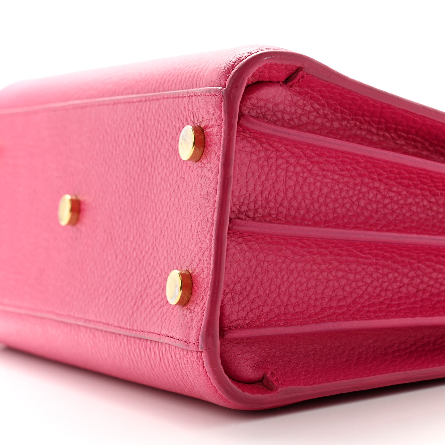 Saint Laurent Grained Calfskin Baby Sac De Jour Lipstick Fuchsia 10 of 14