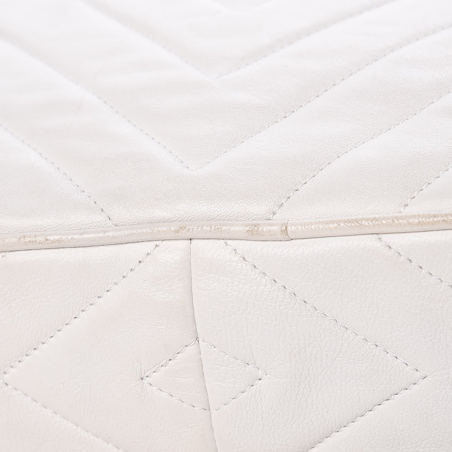 Chanel Lambskin Chevron Tassel Camera Case White 16 of 21