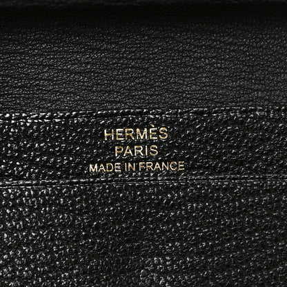 Hermes Chevre Mysore Mini Bearn Wallet Black 6 of 7
