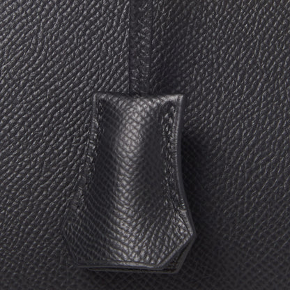 Hermes Madame Calfskin Birkin Sellier 25 Black 28 of 31
