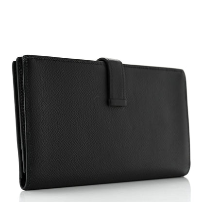 Hermes Epsom Bearn Gusset Wallet Black 3 of 14