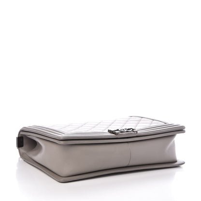 Chanel Lambskin Quilted Large Boy Flap Grey 4 of 7