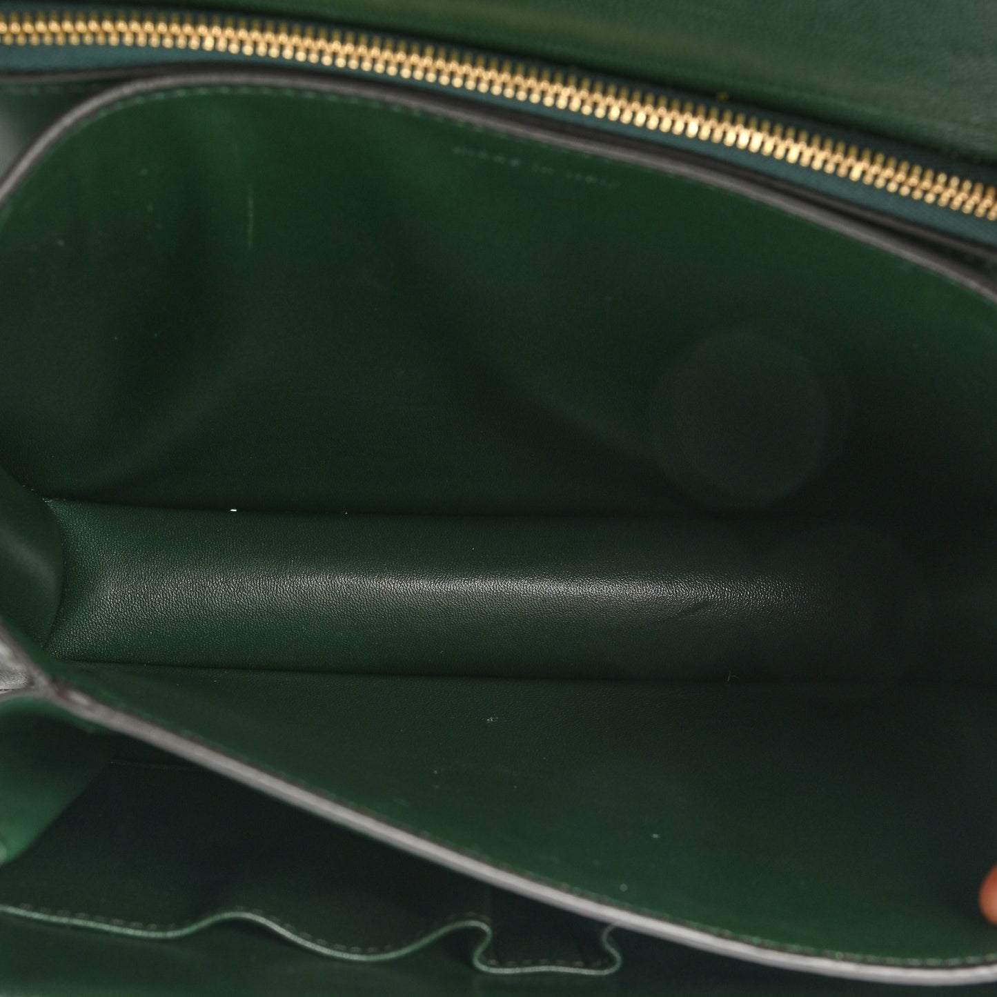 Box Calfskin Medium Classic Box Flap Bag Dark Green