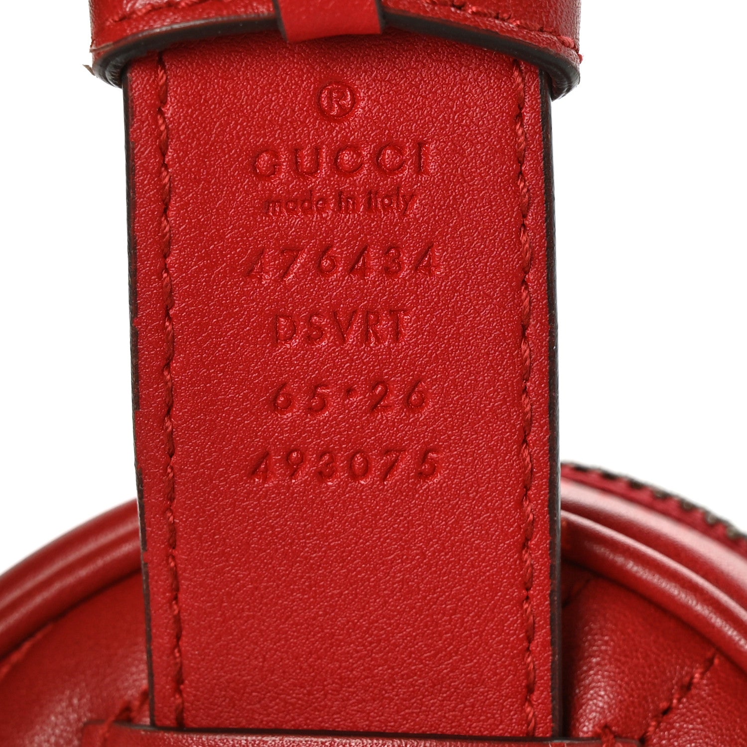 Gucci Calfskin Matelasse GG Marmont Belt Bag 65 26 Hibiscus Red 8 of 8