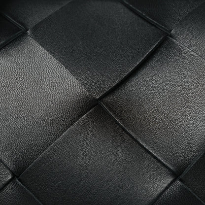 Bottega Veneta Lambskin Maxi Intrecciato Small Cassette Camera Bag Black 7 of 9