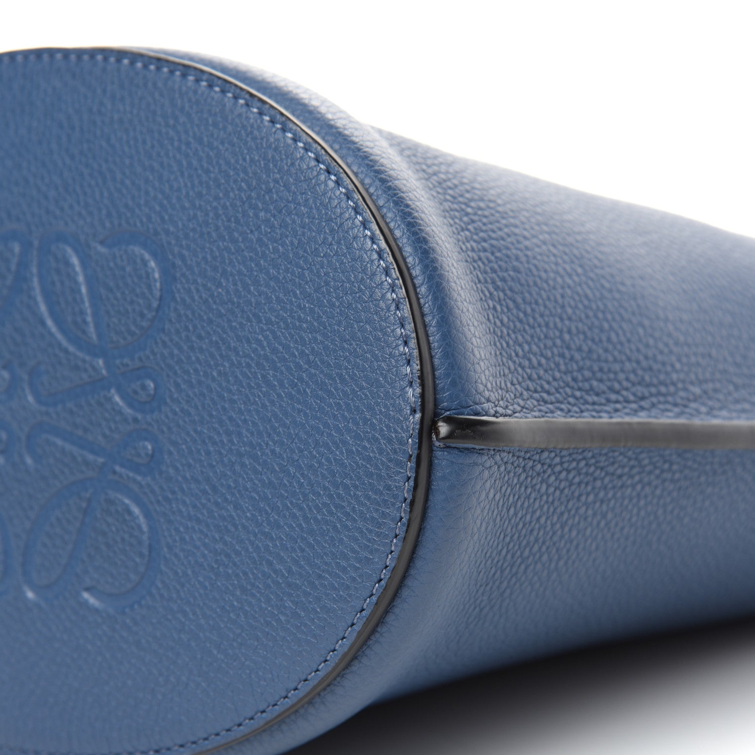 Loewe Calfskin Gate Bucket Bag Steel Blue 8 of 9