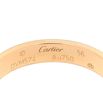 Cartier 18K Yellow Gold 3.5mm LOVE Wedding Band Ring 56 7.5 4 of 4