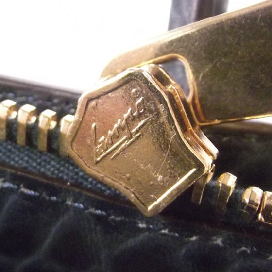 Leather Small Camille Satchel Petrol