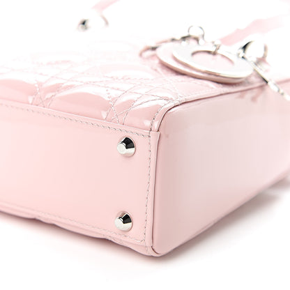 Christian Dior Patent Cannage Mini Lady Dior Pink 10 of 12