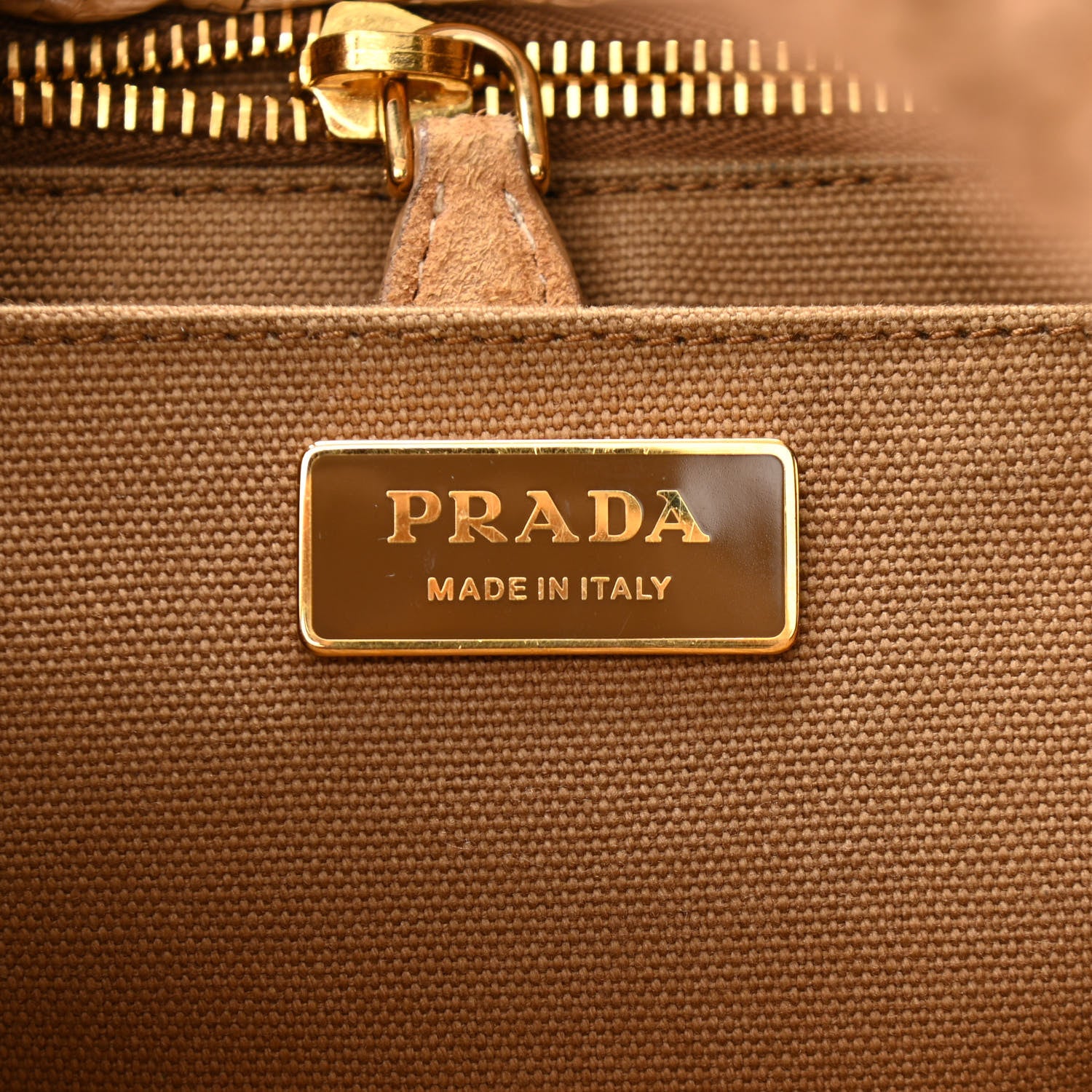Prada Raffia Woven Tote Naturale Caramel 6 of 12