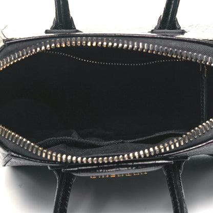 Givenchy Calfskin Crocodile Embossed Mini Antigona Black 4 of 8