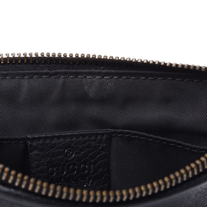 Gucci Pebbled Calfskin Wristlet GG Black 9 of 9