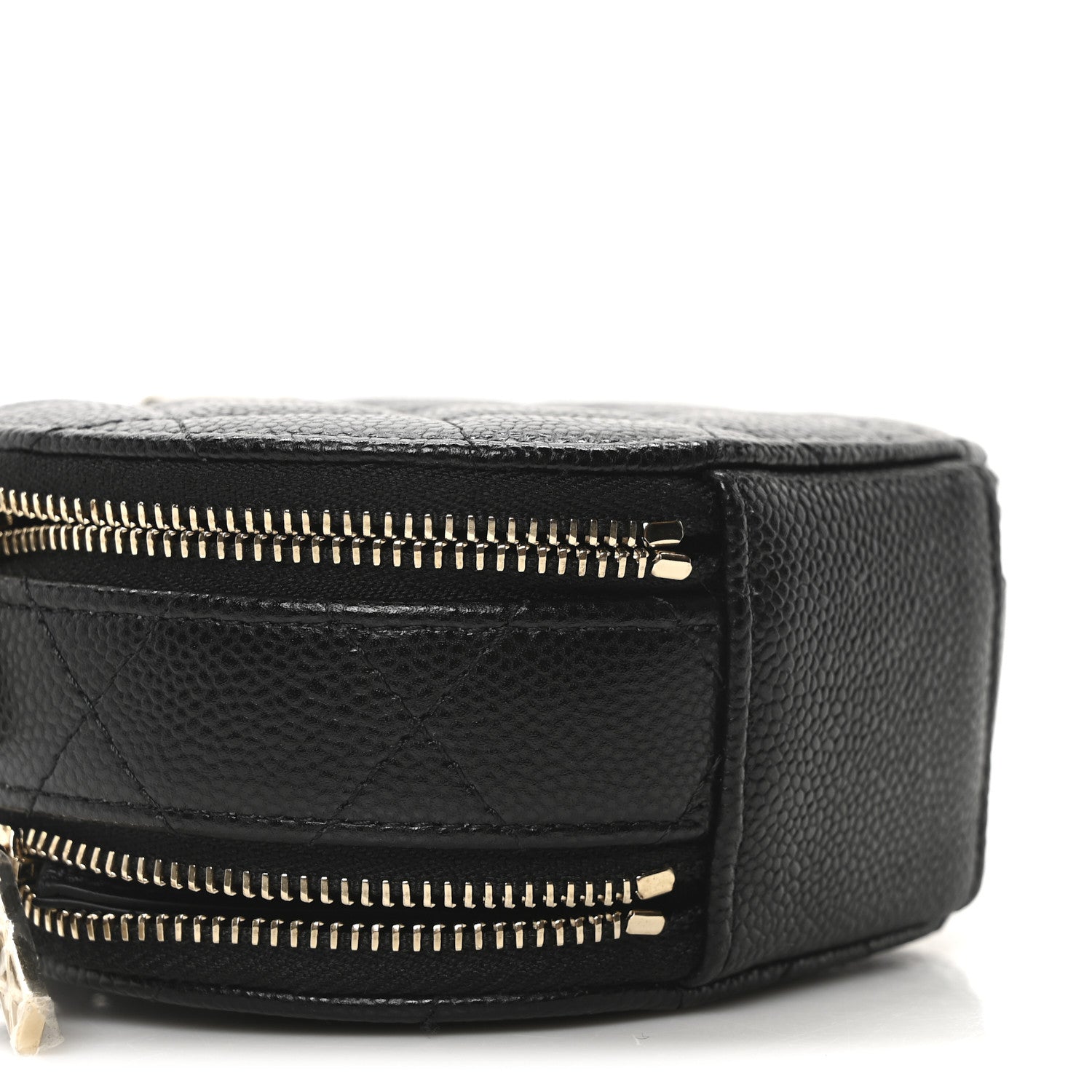 Chanel Caviar Quilted Round Handle With Care Vanity With Chain Black 8 of 9