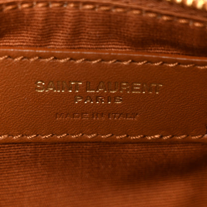 Saint Laurent Raffia Calfskin Le 5 A 7 Small Hobo Natural Brick 11 of 14