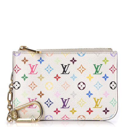 Louis Vuitton Monogram Multicolor Key Pouch White Anie 1 of 8