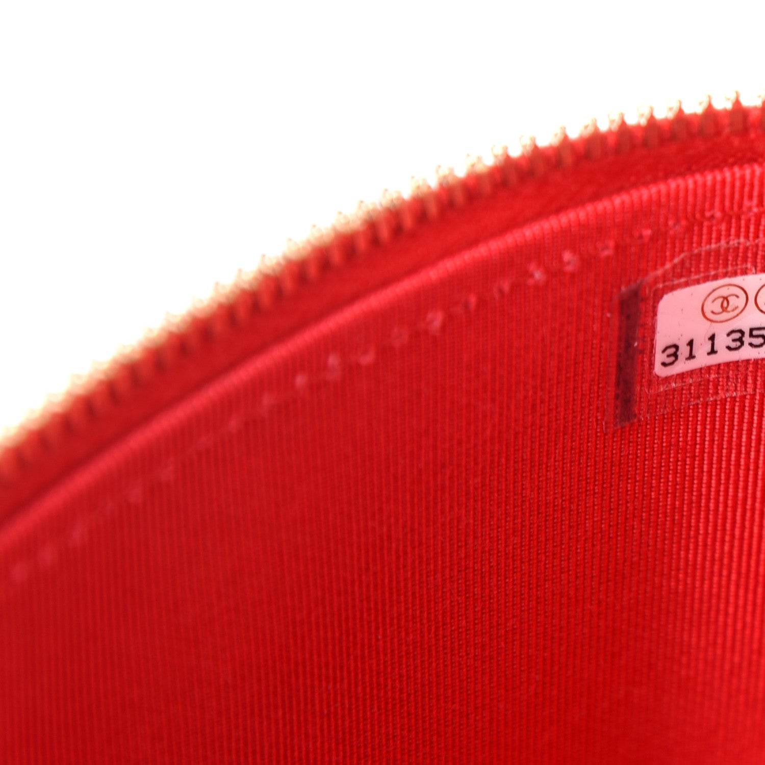 Chanel Caviar Quilted Mini Vanity Case With Chain Red 7 of 11