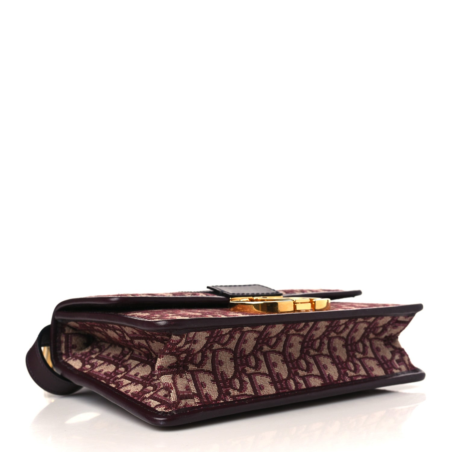 Christian Dior Oblique 30 Montaigne Flap Bag Burgundy 4 of 12