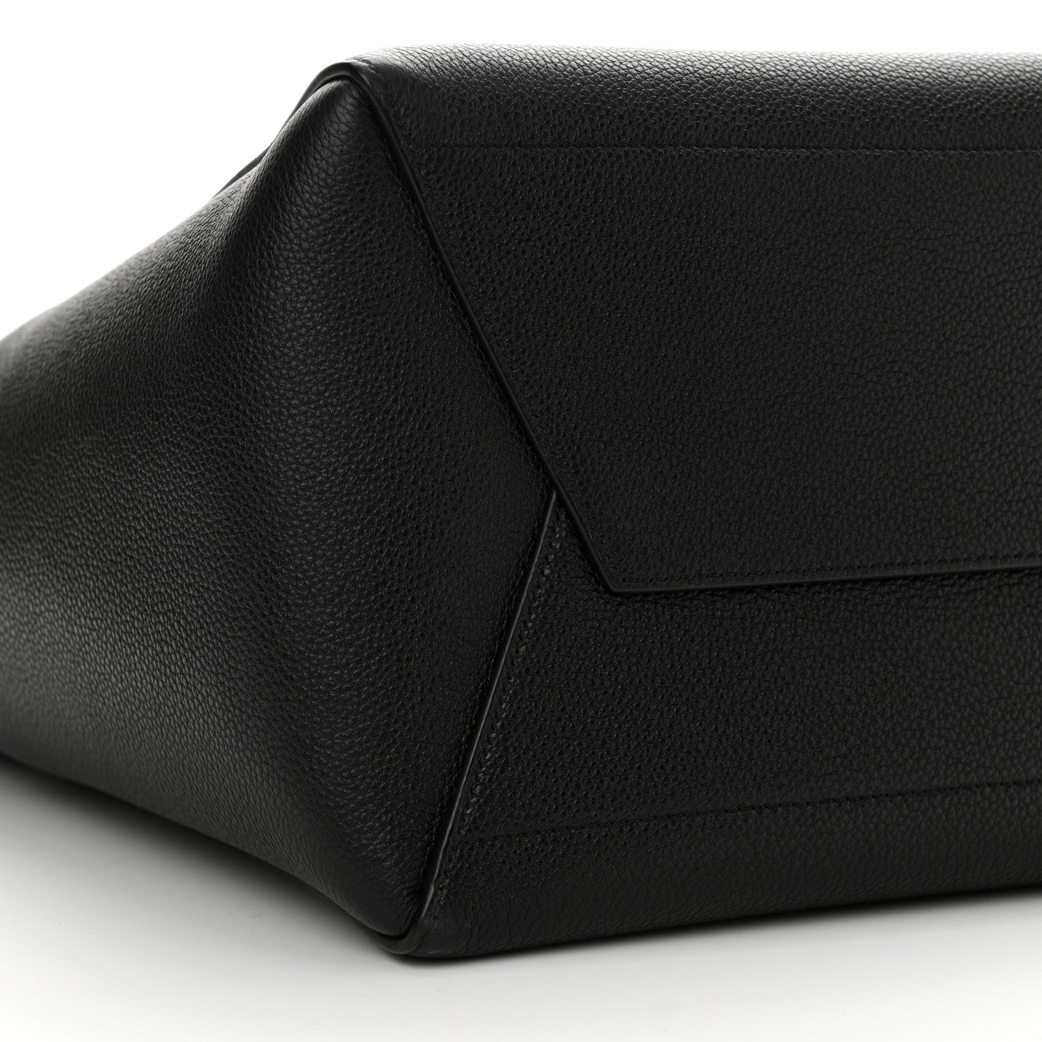Celine Soft Grained Calfskin Sangle Bucket Bag Black 10 of 12