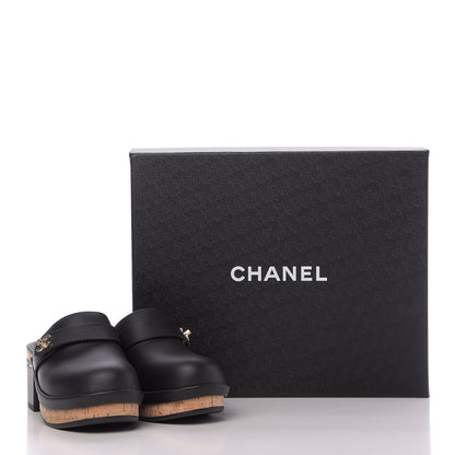 Chanel Calfskin CC Turn Lock Clogs 35 Black 9 of 12
