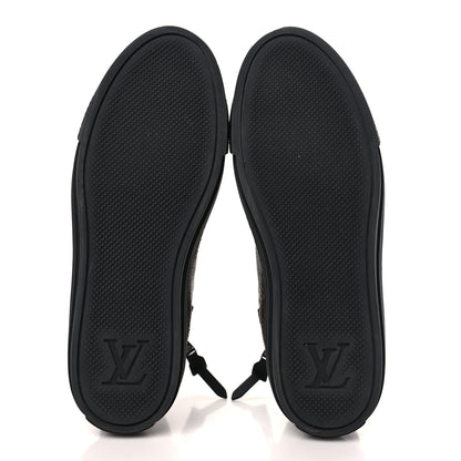 Louis Vuitton Calfskin Embossed Monogram Giant Stellar Sneaker Boots 37 Black 5 of 7