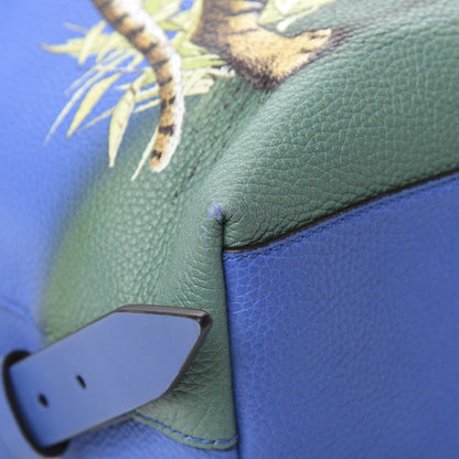 Gucci Calfskin Tiger Print Backpack Multicolor 8 of 13