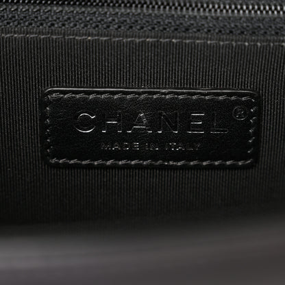 Chanel Calfskin Chevron Quilted New Medium Boy Flap Black 6 of 14