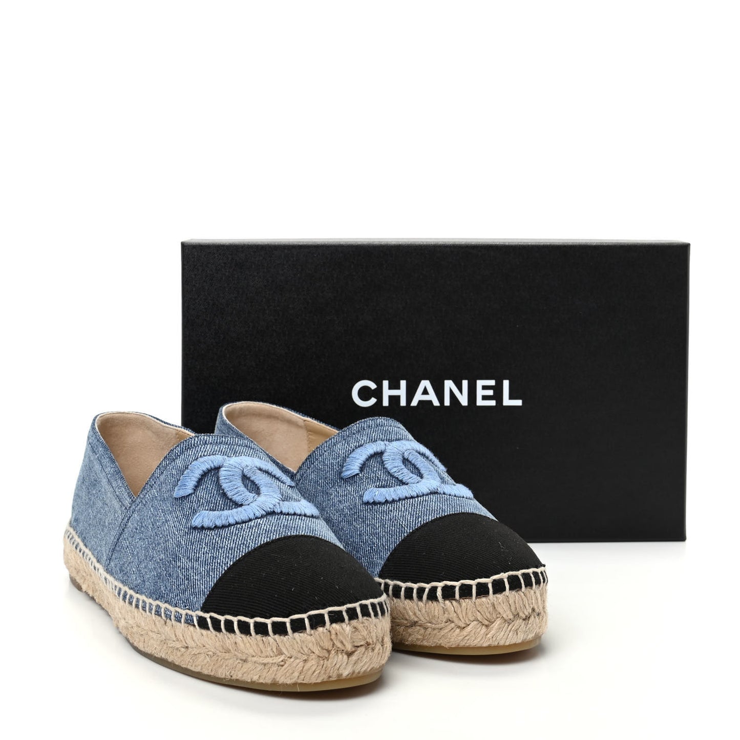 Denim CC Espadrilles 41 Blue Black