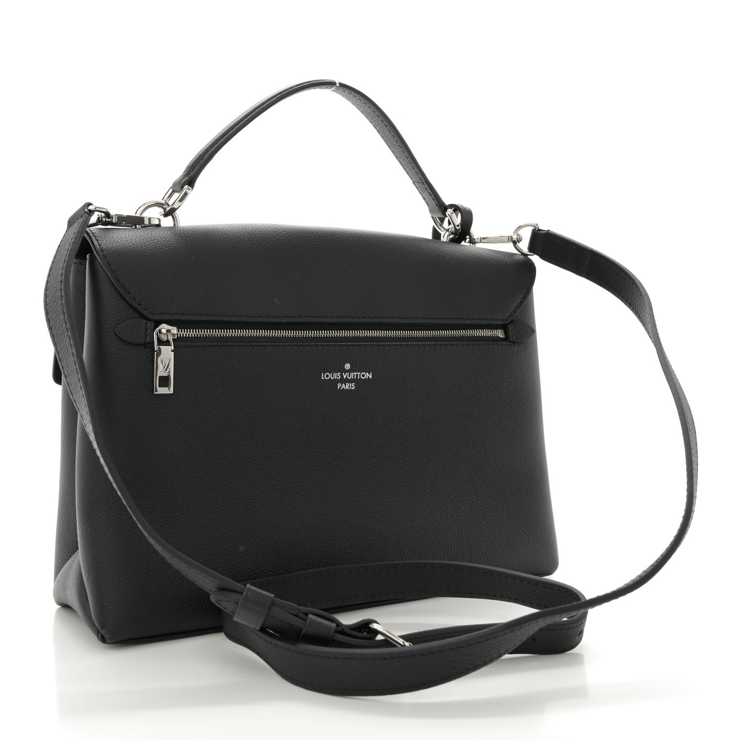 Soft Calfskin My Lockme Top Handle Black