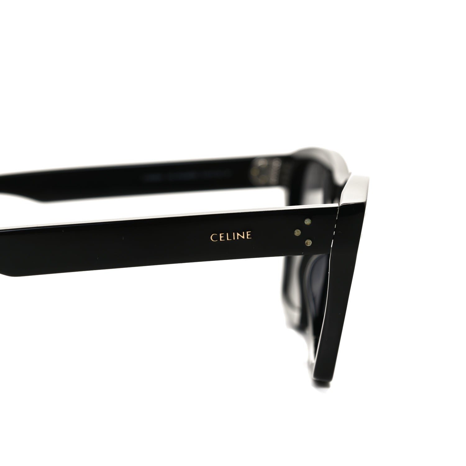 Celine Acetate Polarized Square Sunglasses CL40090I Black 5 of 8