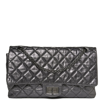 Chanel Metallic Aged Calfskin Quilted 2.55 Reissue 226 Flap Silver 1 of 10