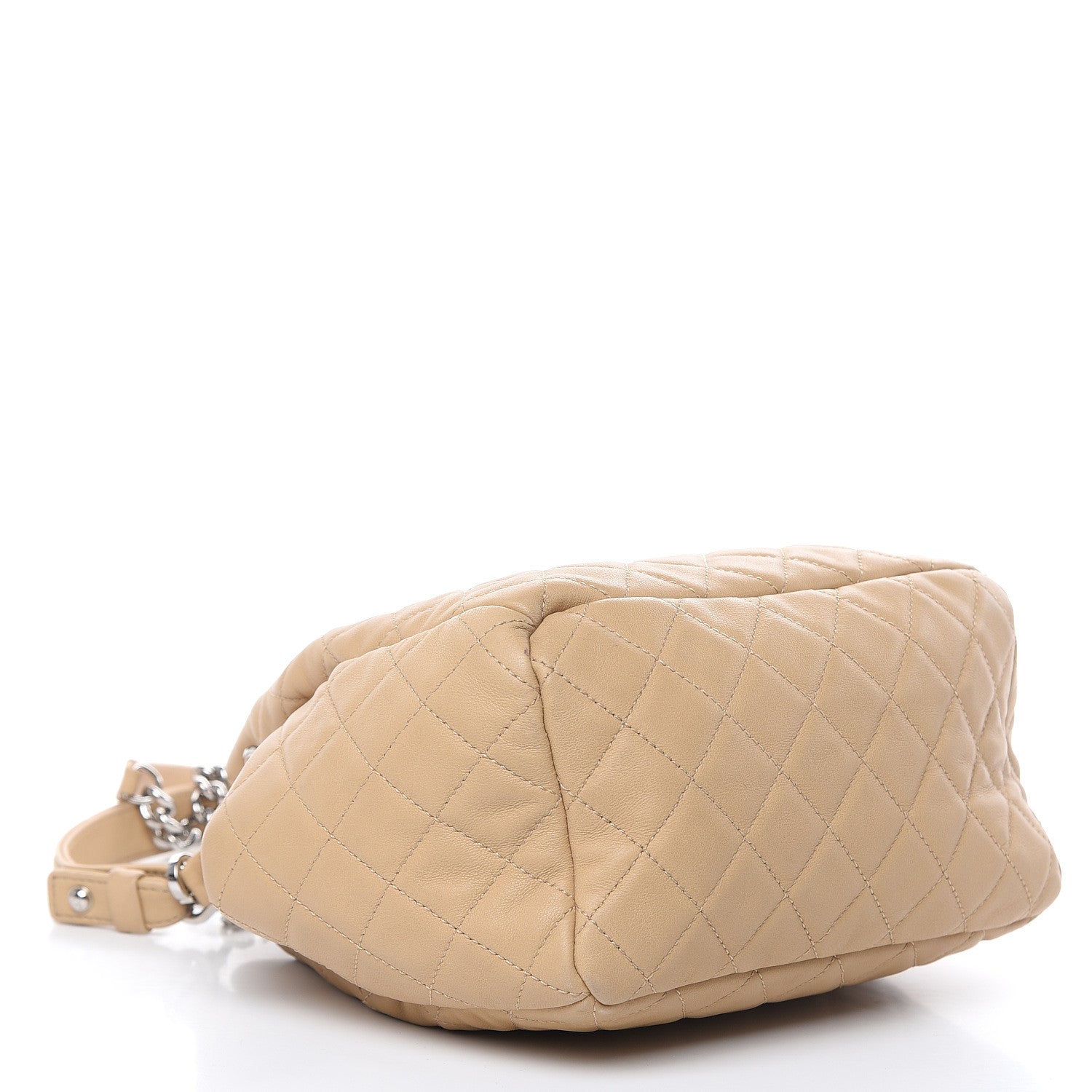 Chanel Lambskin Quilted Small CC Chain Bucket Bag Beige 4 of 18