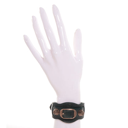 Balenciaga Agneau Arena Giant 12 Rose Gold Hardware Bracelet Size Medium Poker Fonce 2 of 7
