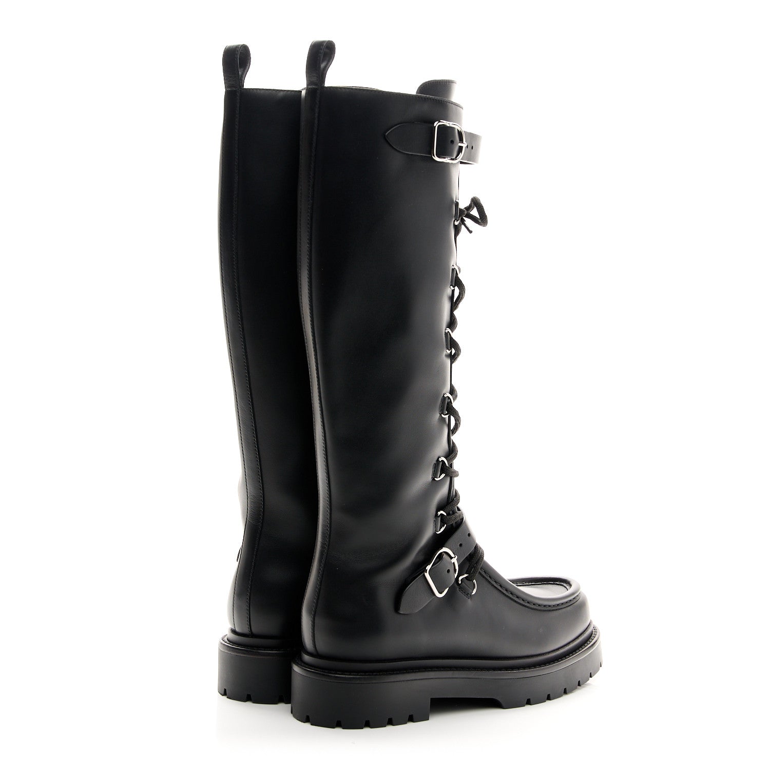 Hermes Calfskin Landscape Boots 38 Black 4 of 9