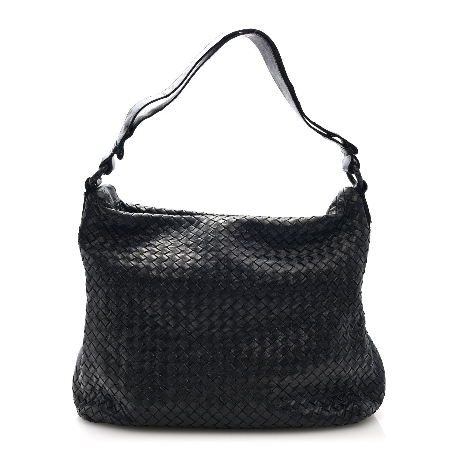 Bottega Veneta Nappa Intrecciato Hobo Navy 1 of 9