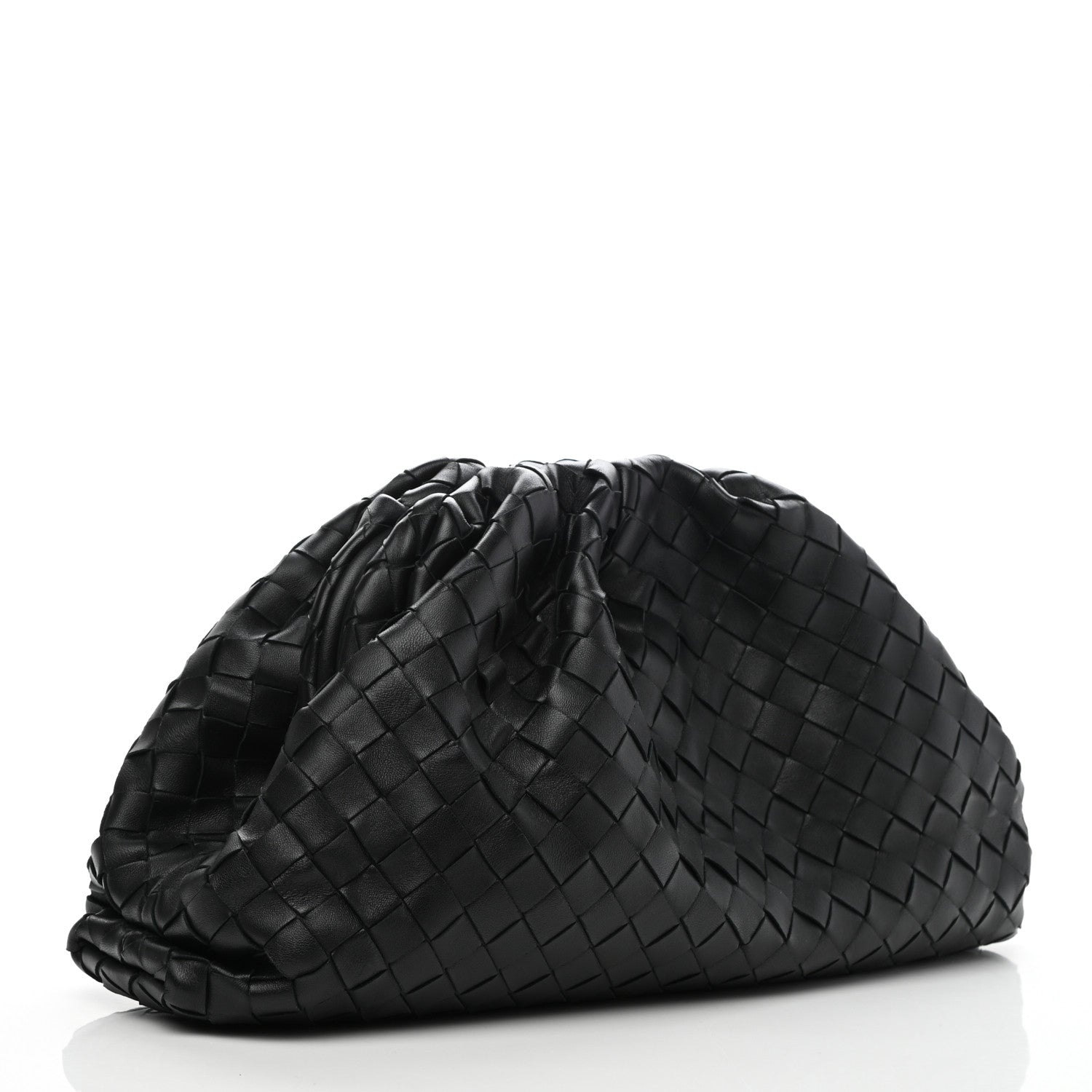 Bottega Veneta Nappa Maxi Intreccio The Pouch Oversized Clutch Black 3 of 10