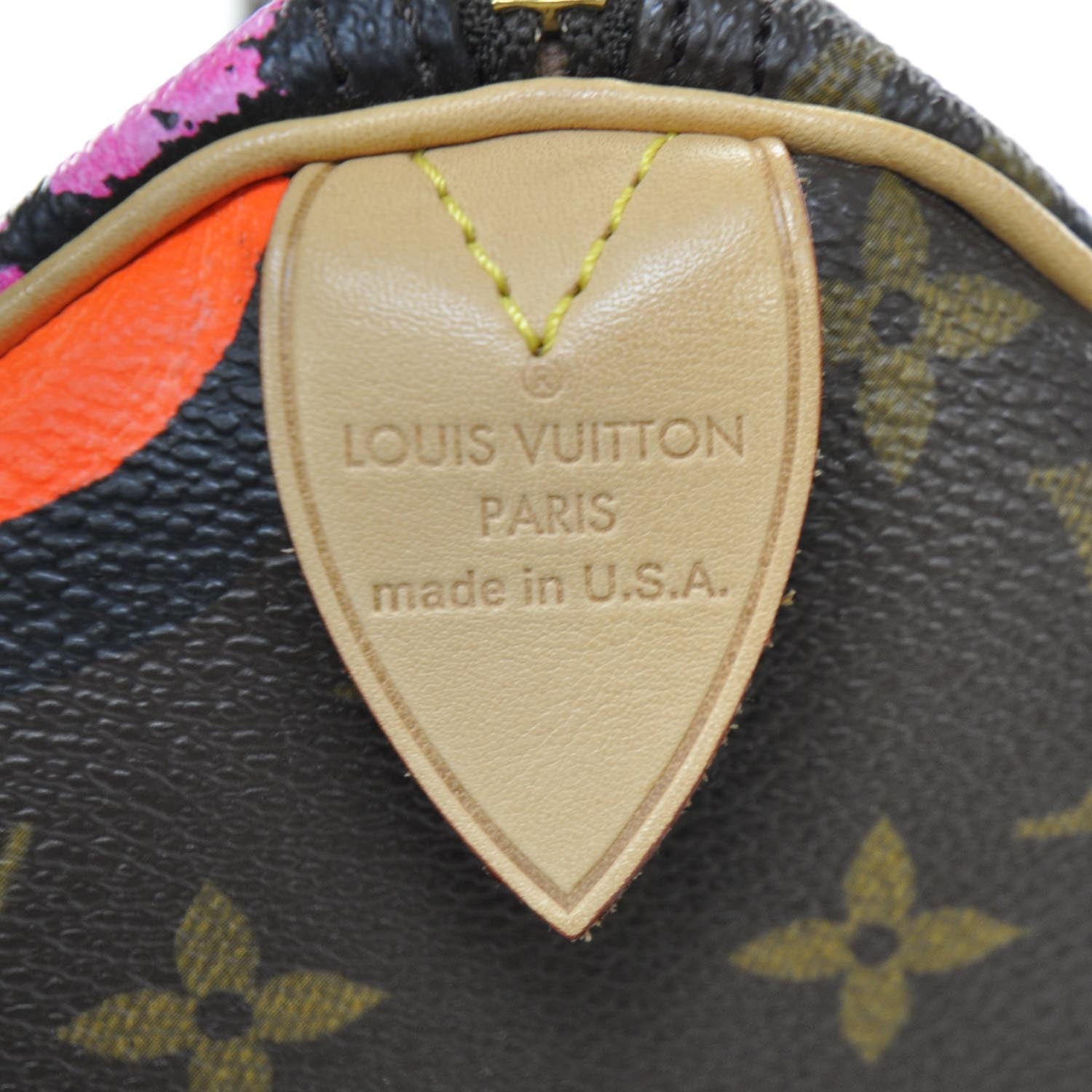 Louis Vuitton Monogram Roses Speedy 30 9 of 10
