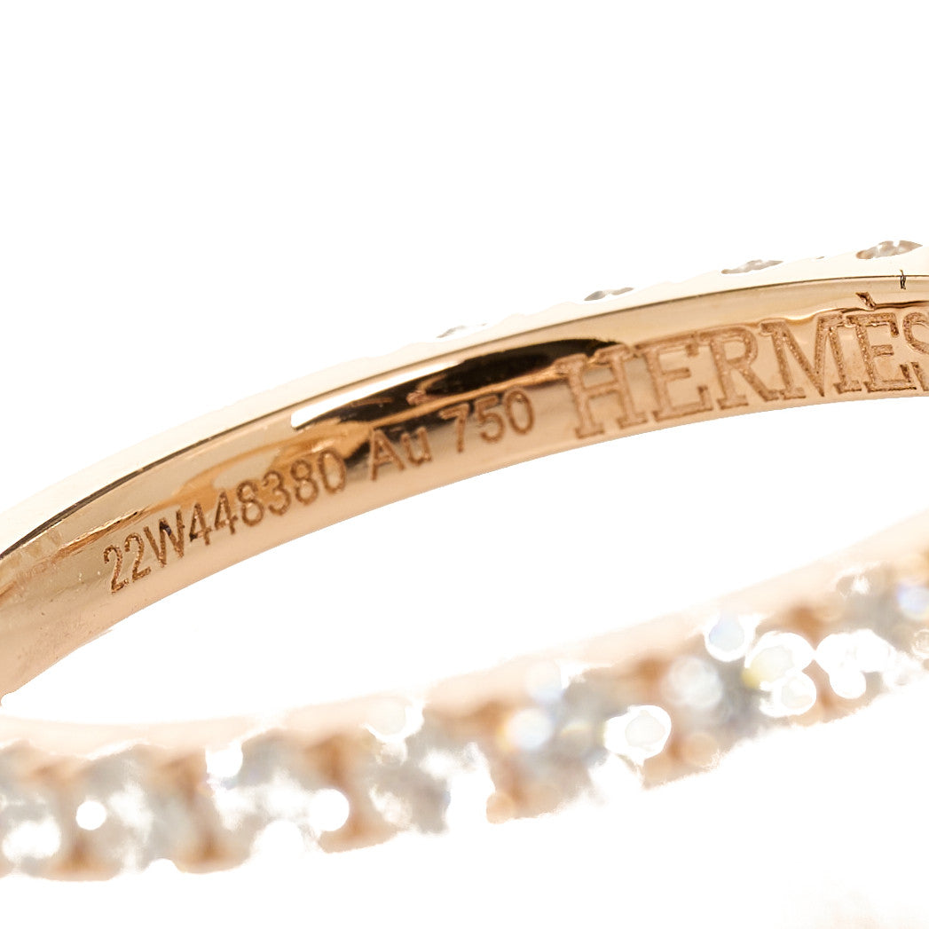 18K Rose Gold Diamond Finesse Ring 50 5.25