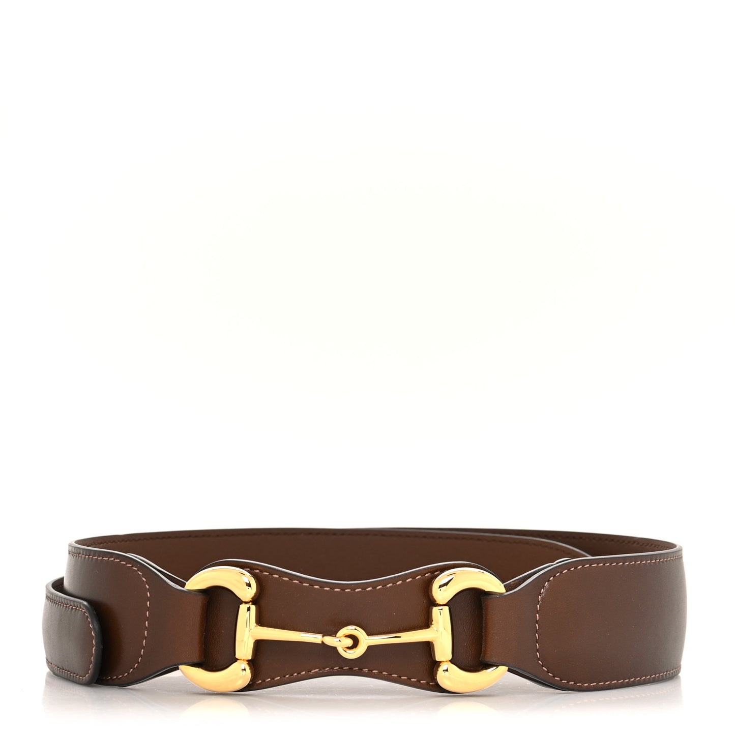 Efesto Leather Horsebit 25mm Belt 90 36 Brown Sugar